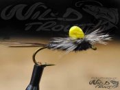 6-Pack Hi Viz Parapost Mayfly Emerger Black