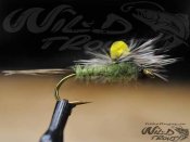 6-Pack Hi Viz Parapost Mayfly Emerger Olive