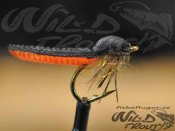 Caddis Foam Pupa Black/Orange