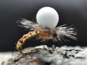 Woven Caddis Metallise Emerger Brown