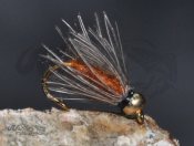 6-Pack BH CDC Softhackle Nymph Brown