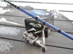 Fiskeset Teleskop Hunter Blue Rebel 10-30g