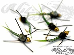 BH Green Nymph Rubberlegs