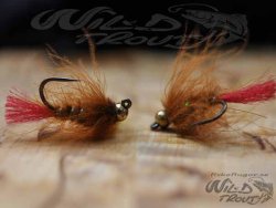 Tungsten JIG CDC Nymph Brown BL