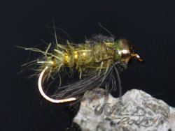 Soft Hackle BH GRHE Nymph Olive