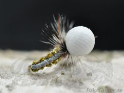 Woven Caddis Metallise Emerger Grey