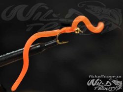 6-Pack Squirmy Worm Orange