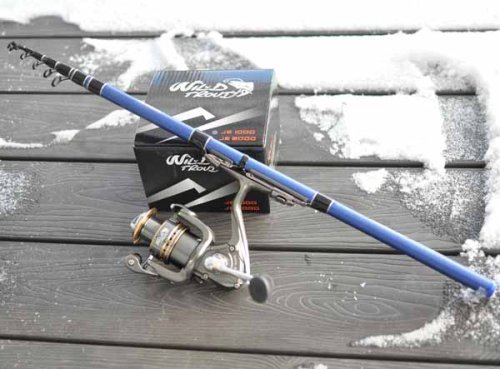 Fiskeset Teleskop Hunter Blue Rebel 10-30g