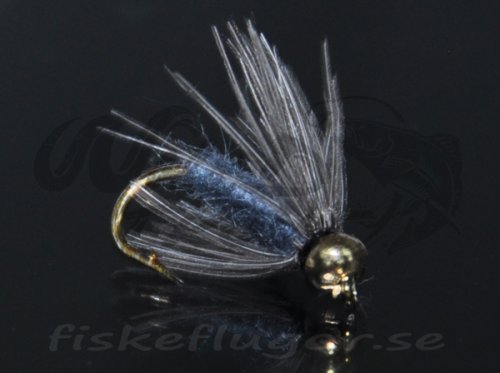 Tungsten Goldhead CDC Softhackle Nymph Grey