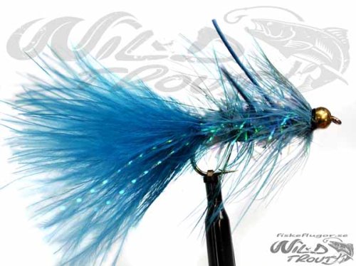 BH Fritz Woolly Bugger Rubberlegs Kingfisher Blue