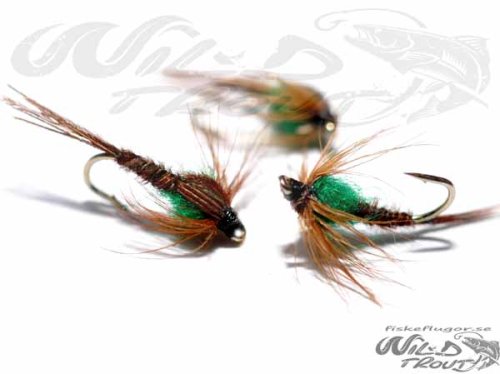 Pheasent Tail Nymph Short Green