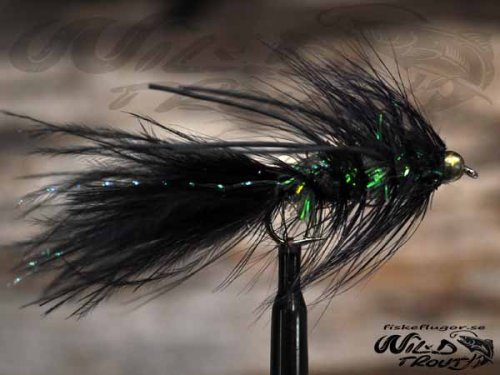 BH Fritz Woolly Bugger Rubberlegs Black