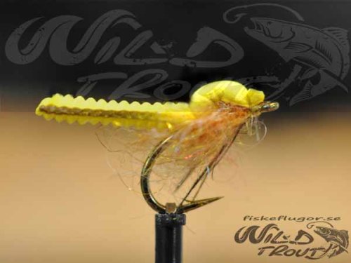 6-Pack Caddis Foam Pupa Yellow