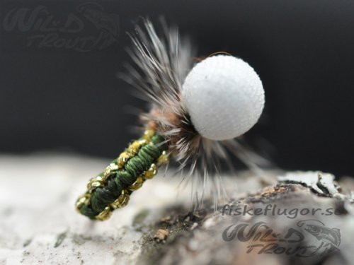 Woven Caddis Metallise Emerger Olive