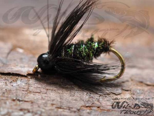 Tungsten Blackhead Black And Peacock