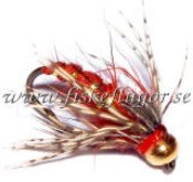 Soft Hackle BH GRHE Nymph Red