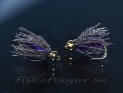 12-Pack BH CDC Softhackle Nymph Purple