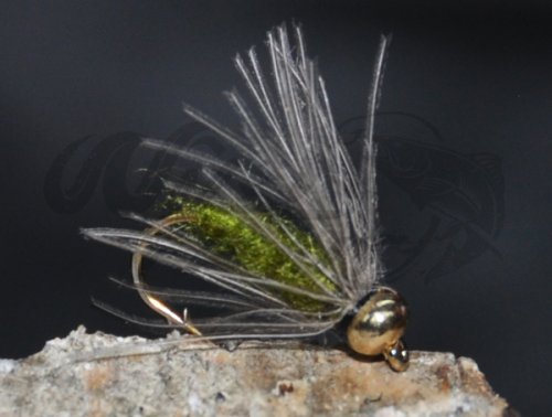 Tungsten Goldhead CDC Softhackle Nymph Olive