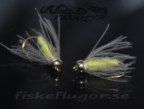 BH CDC Softhackle Nymph Yellow