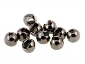 Tungsten Slotted Beads Black