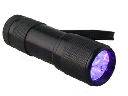  UV 9 Diod Ficklampa 