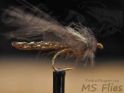 MS Glowing CDC Mayfly Emerger Brown